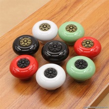 Mixed Multicolored Dotted Ceramic Door Knobs, for Cabinet, Drawer, Dresser, Wardrobe