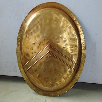 300 Spartan Shield King Leonidas 36 Inch Official Replica Antique Brass Finish 