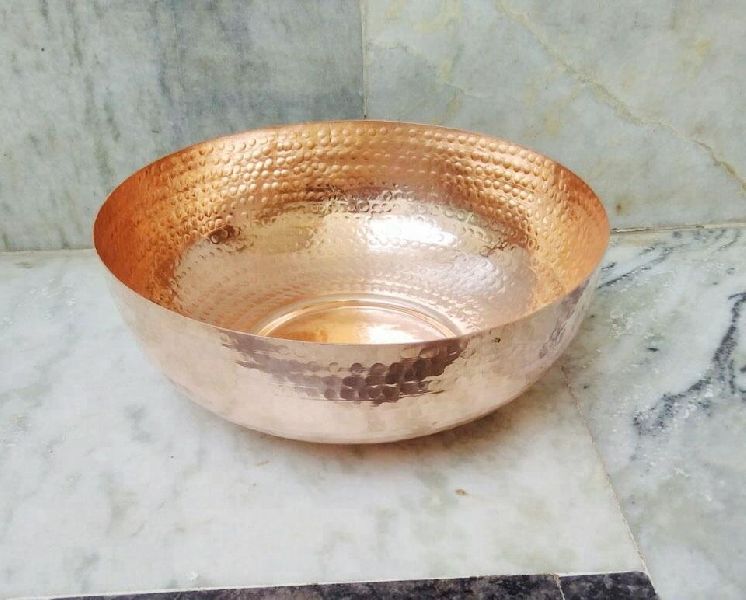 NJO Copper Hammered Bowl
