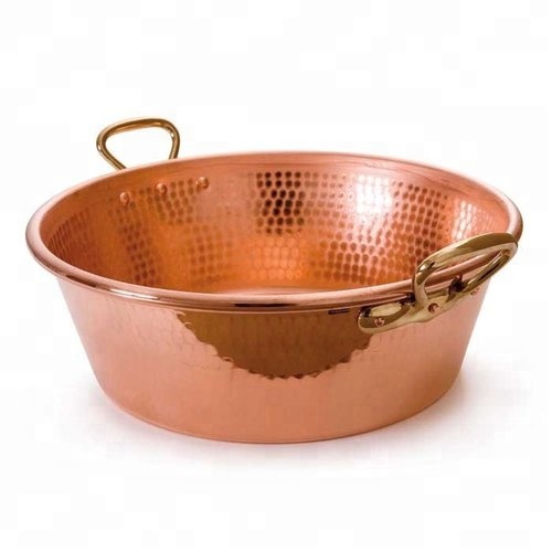 Copper Jam Pan with Bronze Handles