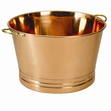 Metal Round Copper Party Tub