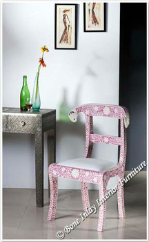 Camel Bone Inlay Chairs-Pink