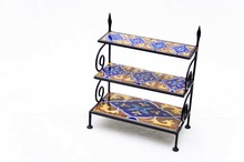 Blue pottery Shoe rack, Color : multi color