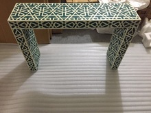 Bone Inlay Console Table