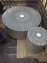 Bone Round Side Table