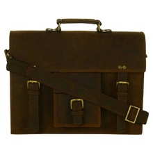 Vintage high quality Genuine Leather messenger Bag
