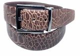 Alloy brown color Leather Belt, Color : customised