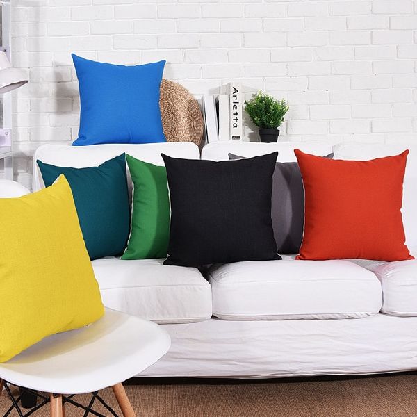 Cotton Plain Cushion Covers, for Bed, Chairs, Sofa, Home Furnishing, Feature : Anti Wrinkle, Easy Wash