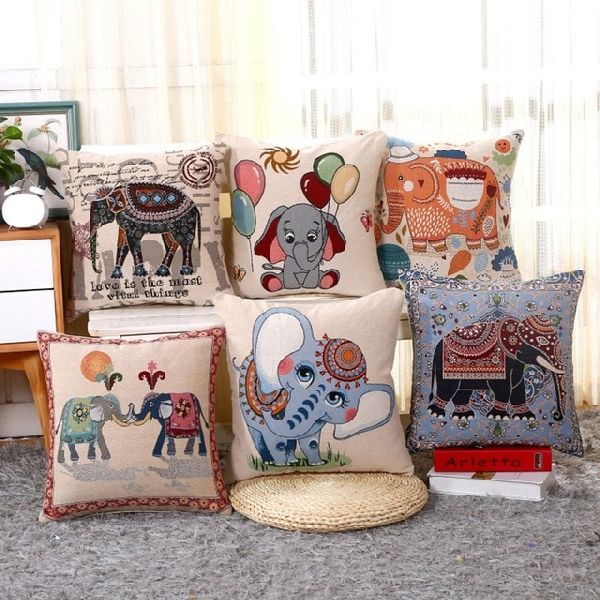 Square Cotton Printed Cushion Covers, for Bed, Feature : Soft, Anti Wrinkle