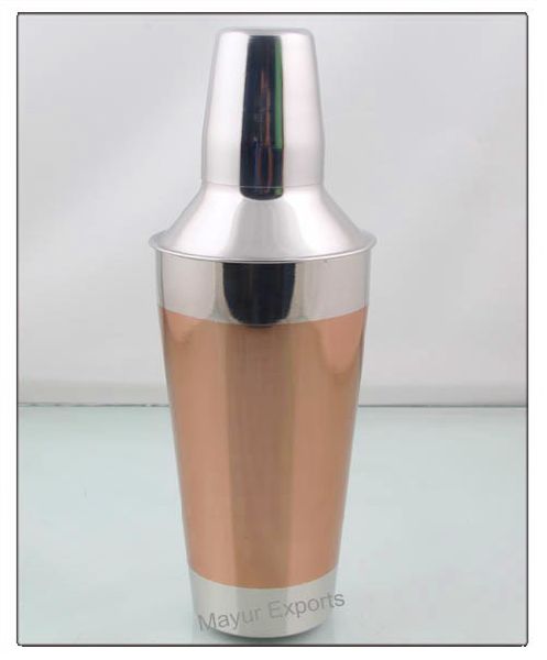 Metal Copper Finish Cocktail Shaker