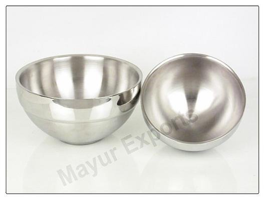 Mayur exports Metal Double Wall Bowl