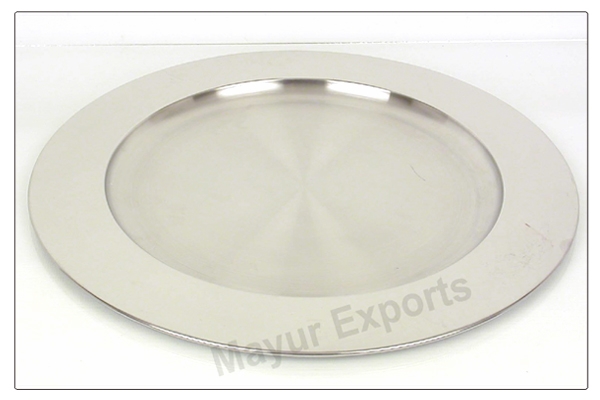 Metal Silver Charger Plate, Feature : Eco-Friendly