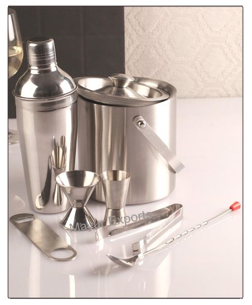 stainless steel cocktail shaker set