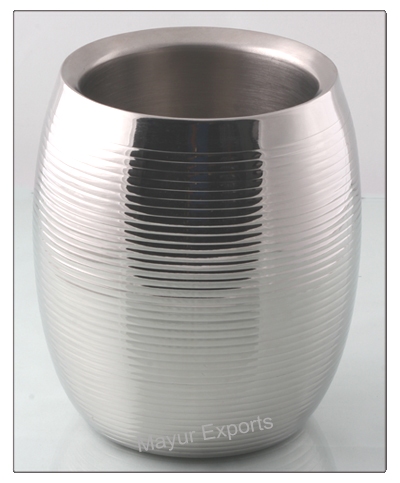 Stainless Steel Double Wall Wine Cooler, Certification : SGS