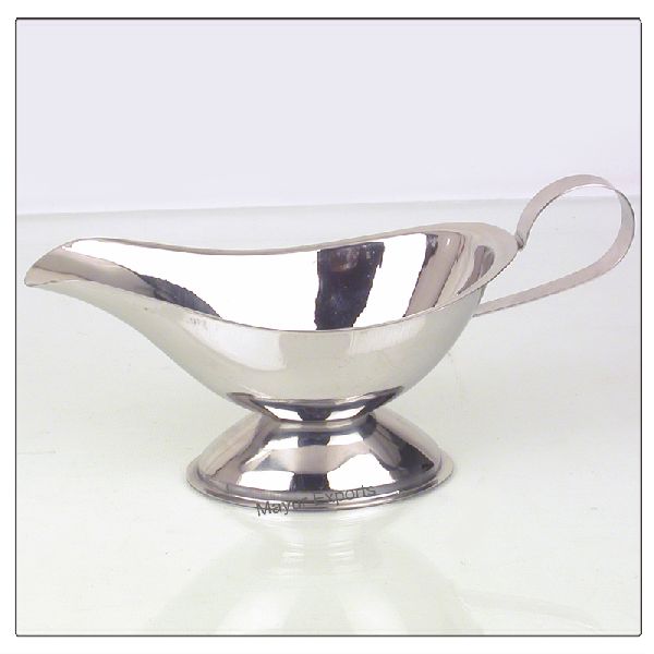 Mayur Exports Metal Stainless Steel Gravy Boat, Feature : Eco-Friendly