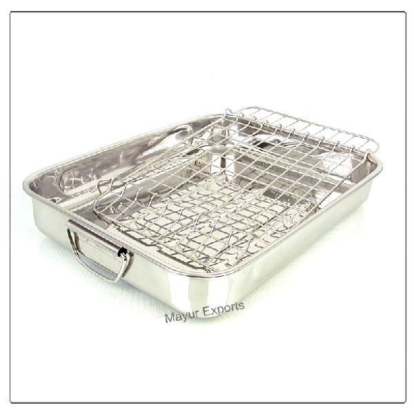 Stainless Steel Lasagna Tray with grill, Feature : non - magnetic