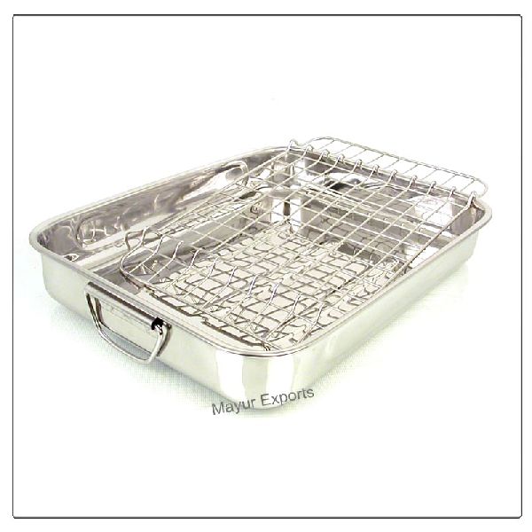 Stainless Steel Lasagna Tray with grill