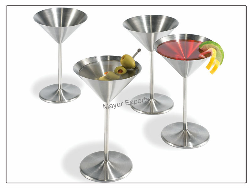 Metal Stainless Steel Martini glass, Feature : Eco-Friendly