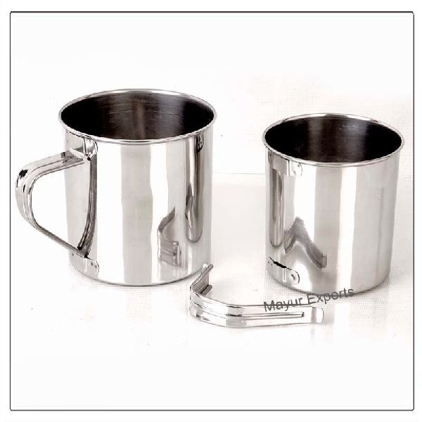 Stainless Steel Mug with Detachable handle