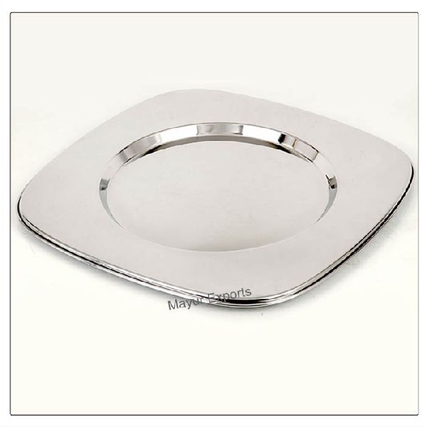 Stainless Steel Square Charger Plate
