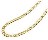 Gold Plated 8 MM Mens Curb Chain