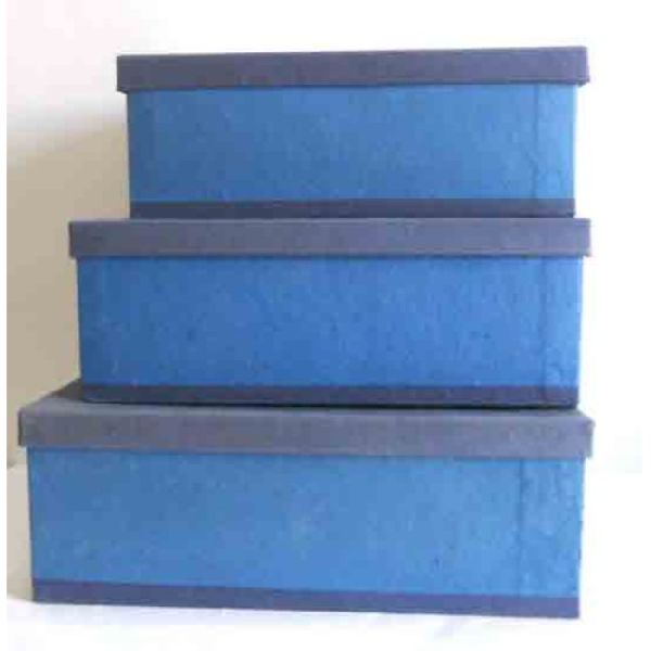 Denim paper packaging gift box, Color : Blue