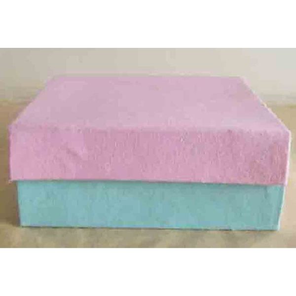 Paper handmade cotton printed box, Color : Pink