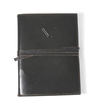 Leather cover refillable journal notebook
