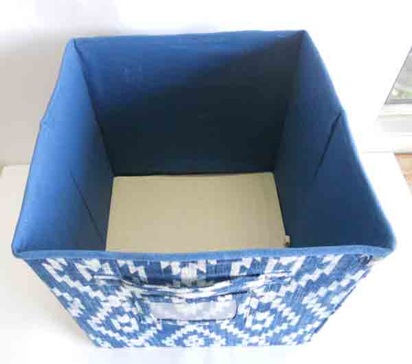 Stitched storage folding box, Color : Blue