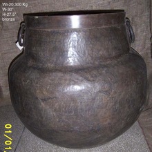 Metal Antique brass flower pots