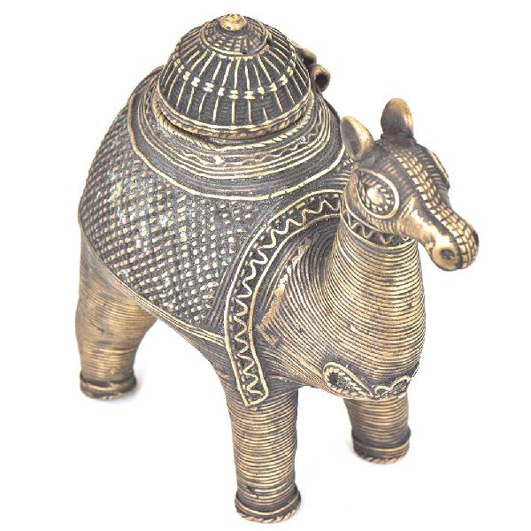 Bronze Camel Storage Box With A Lid