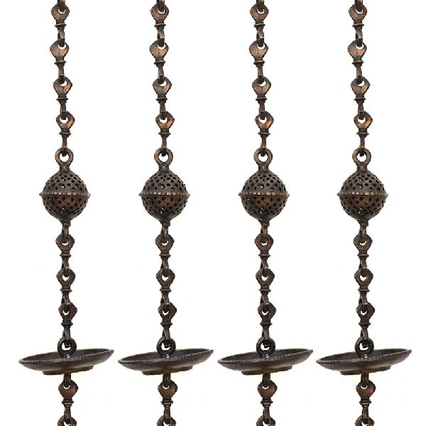 Swing Chain Set Handicrafted Decorative Brass Jhula Chain(Set Of 4 Pieces)