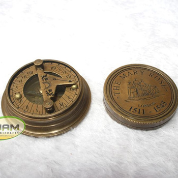 Antique Nautical brass compass