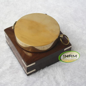 INAM HANDICRAFTS Metal Handmade nautical brass compass, Certification : ISO 9001 2015