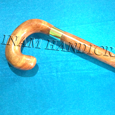 Wooden walking stick with wood handle, for Souvenir