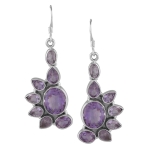 925 silver amethyst earrings