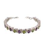 925 silver semi precious gemstone bracelet