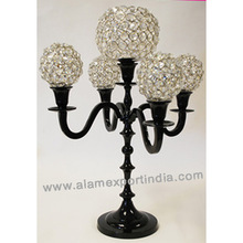Black crystal candelabra, for Weddings