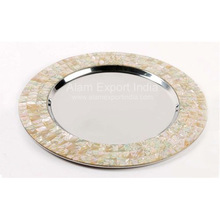 Round Border Charger Plate, Feature : Stocked