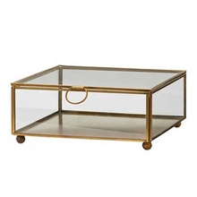Brass Glass Box, Color : Customized Color