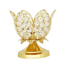 lotus gold candle holder