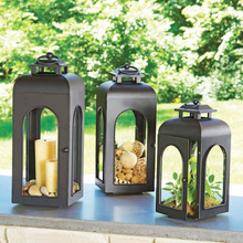 mat iron candle lantern