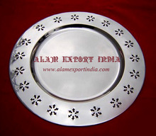 Alam Metal Charger Plate, Size : 33 Cm