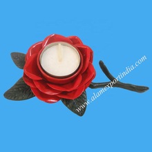 Brass Rose candle holder, for Home Decoration