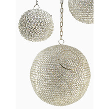 Silver crystal hanging ball Candle Holder, Occasion : Wedding