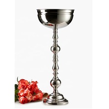 Metal Silver Flower Bowl Stand