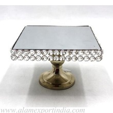 Table top crystal cake stand, Size : Customized Size