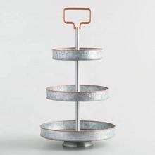 Metal tier cupcake cake stand, Color : Customized Color