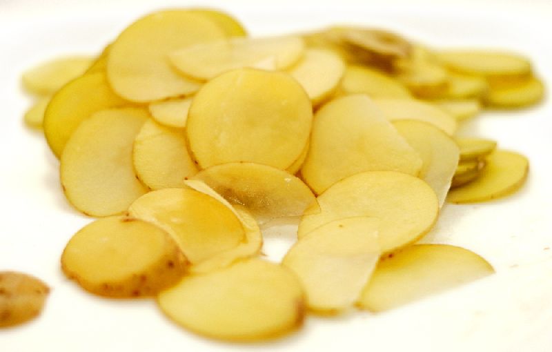 Raw Potato Slices