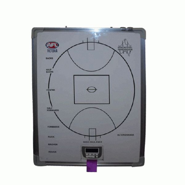 AUSTRALIAN RULES FOOTBALL COACHING BOARD WITH TIMER